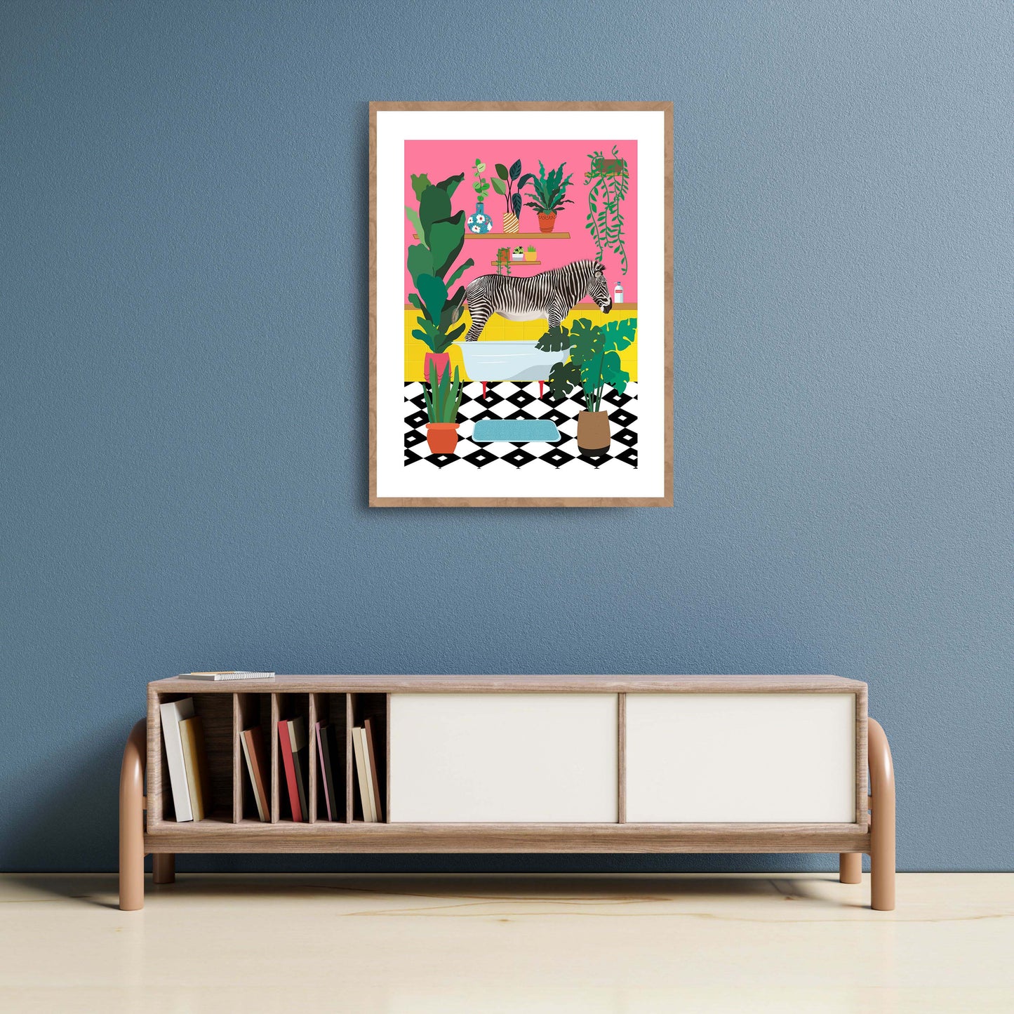 ZEBRA BATHTIME | PRINT