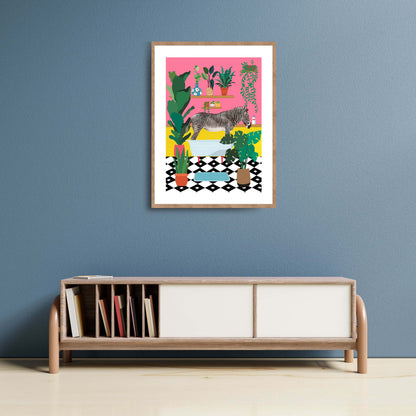 ZEBRA BATHTIME | PRINT