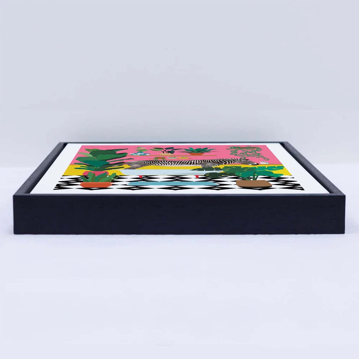 ZEBRA BATHTIME | CANVAS