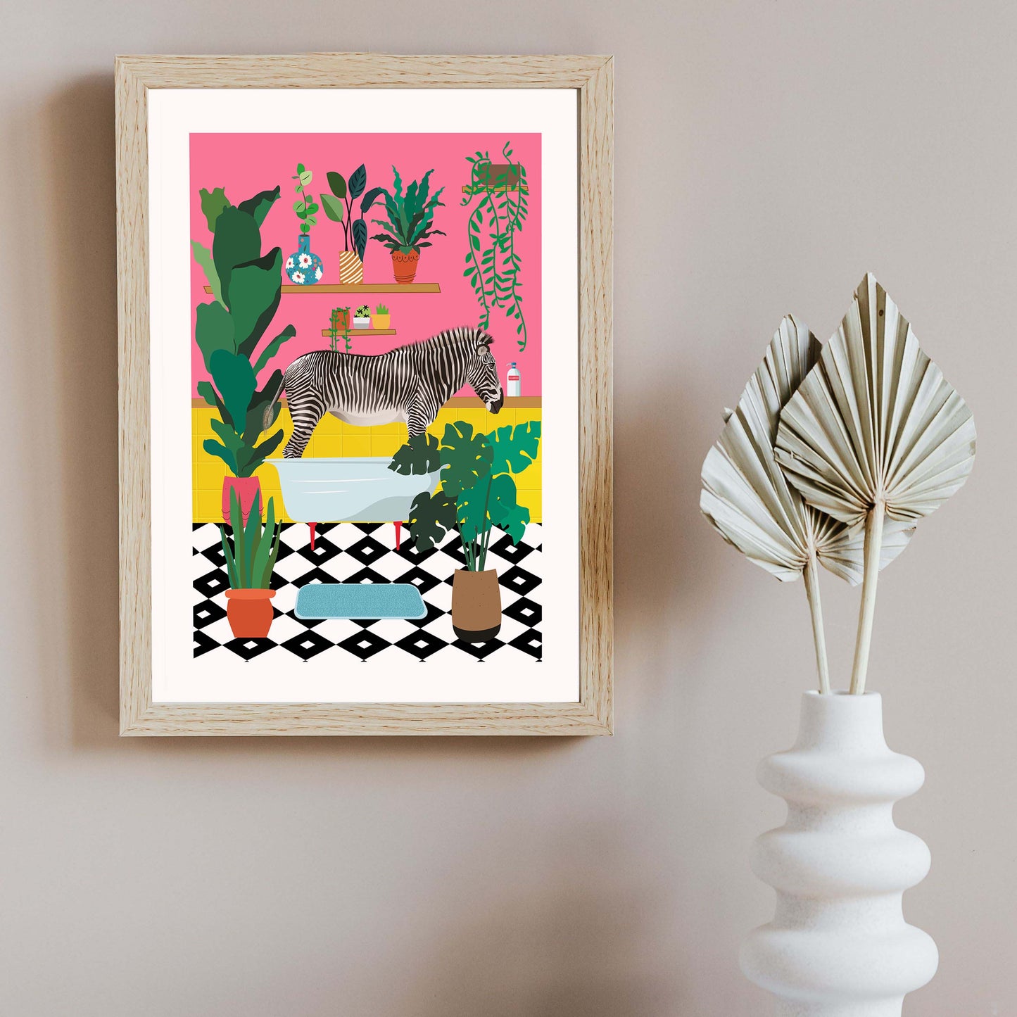 ZEBRA BATHTIME | PRINT