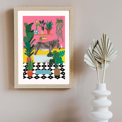 ZEBRA BATHTIME | PRINT