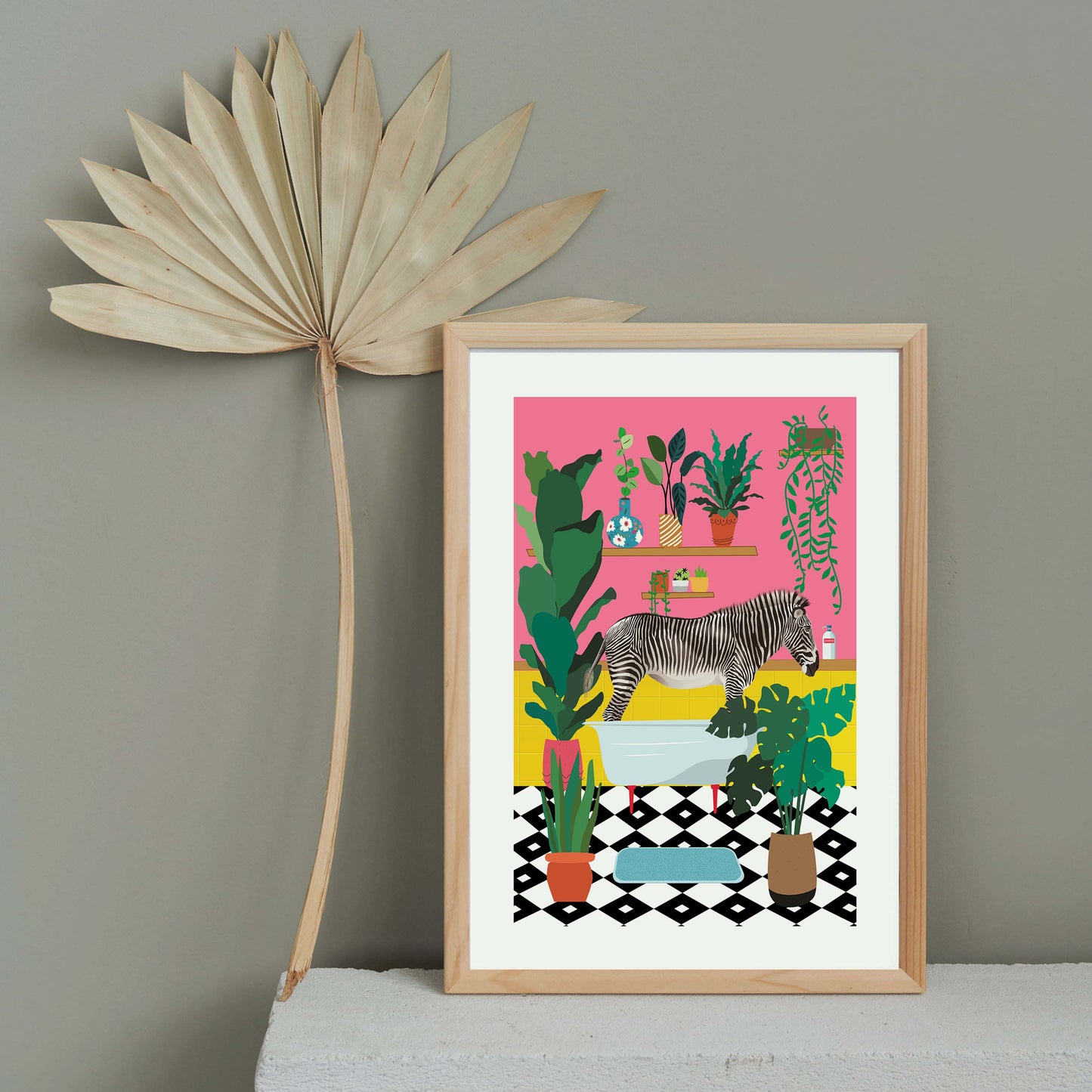 ZEBRA BATHTIME | PRINT