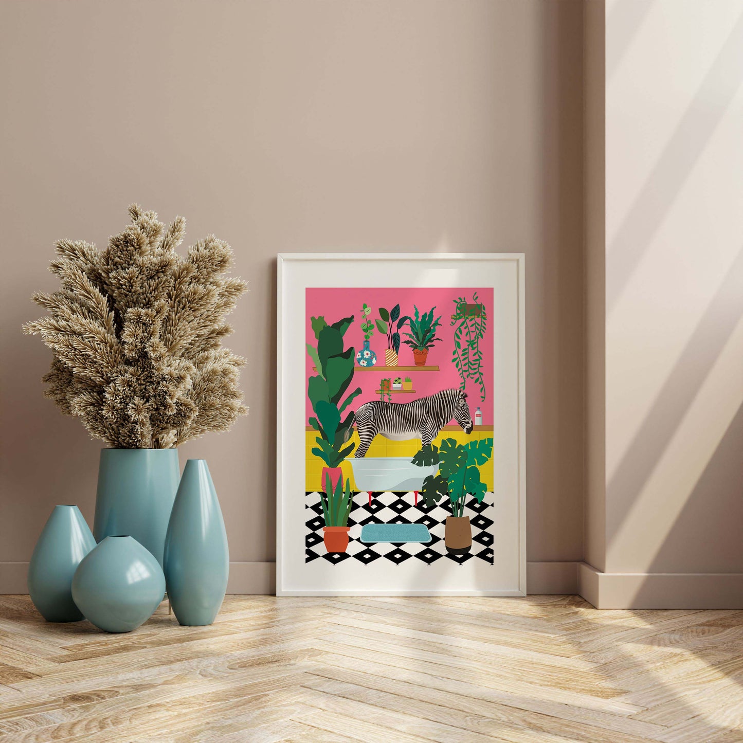 ZEBRA BATHTIME | PRINT