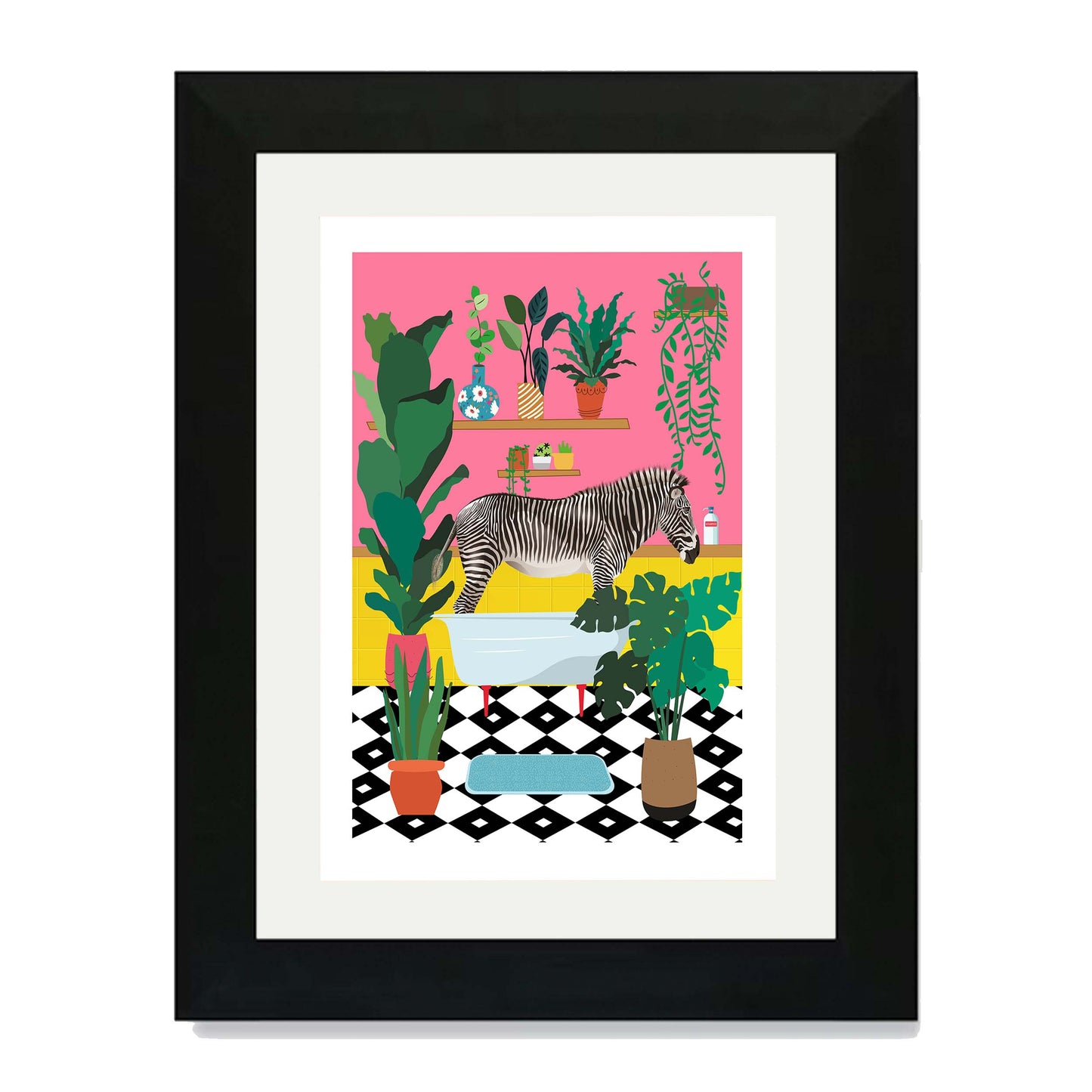 ZEBRA BATHTIME | PRINT