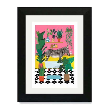 ZEBRA BATHTIME | PRINT