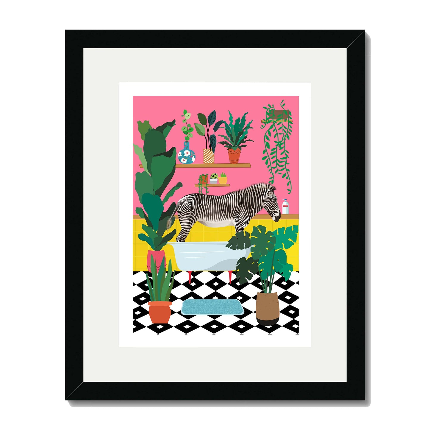 ZEBRA BATHTIME | PRINT