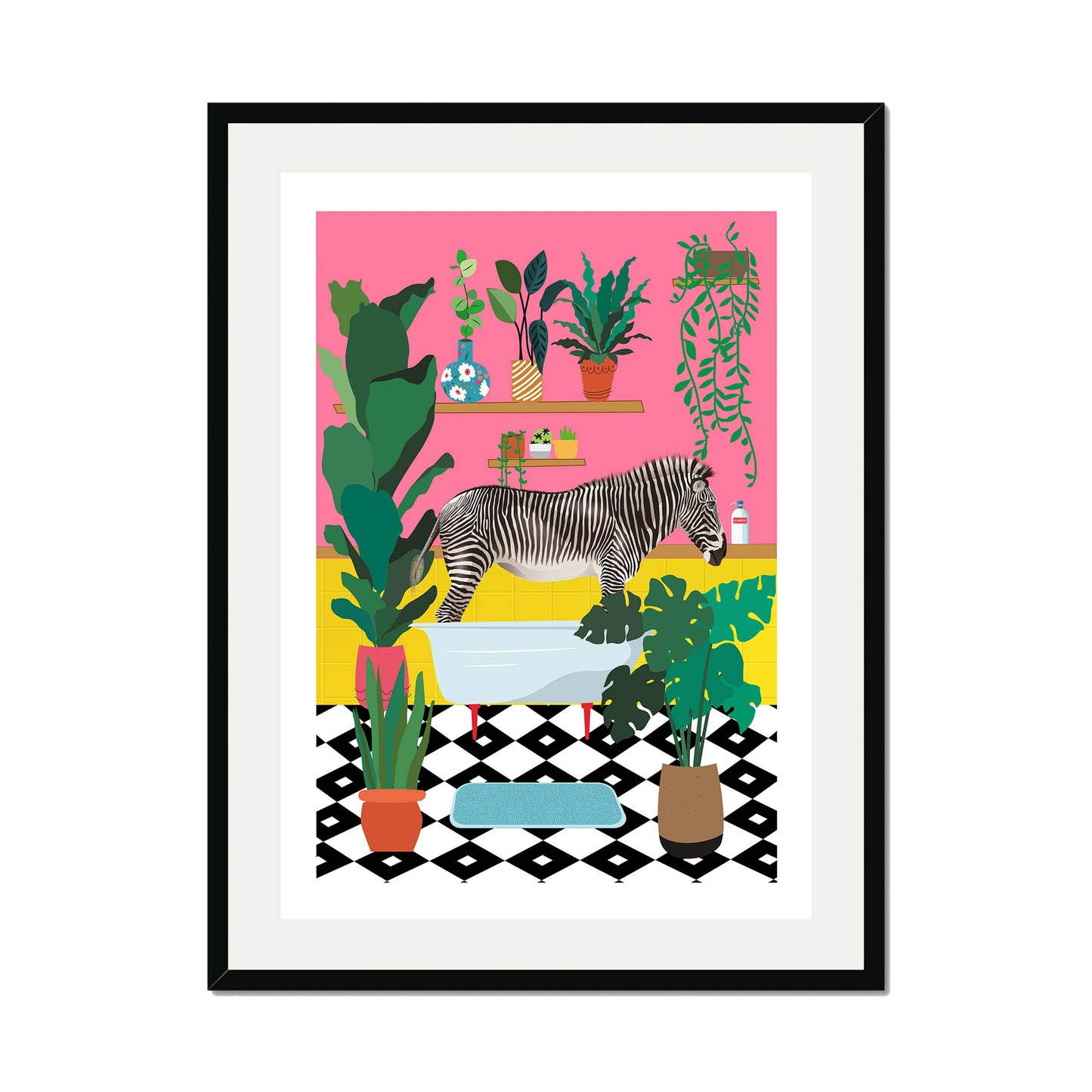 ZEBRA BATHTIME | PRINT