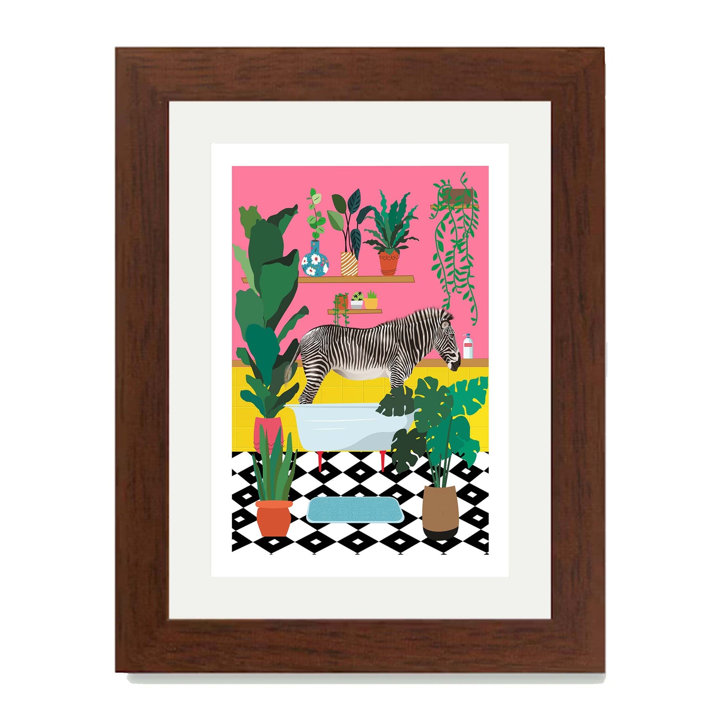 ZEBRA BATHTIME | PRINT