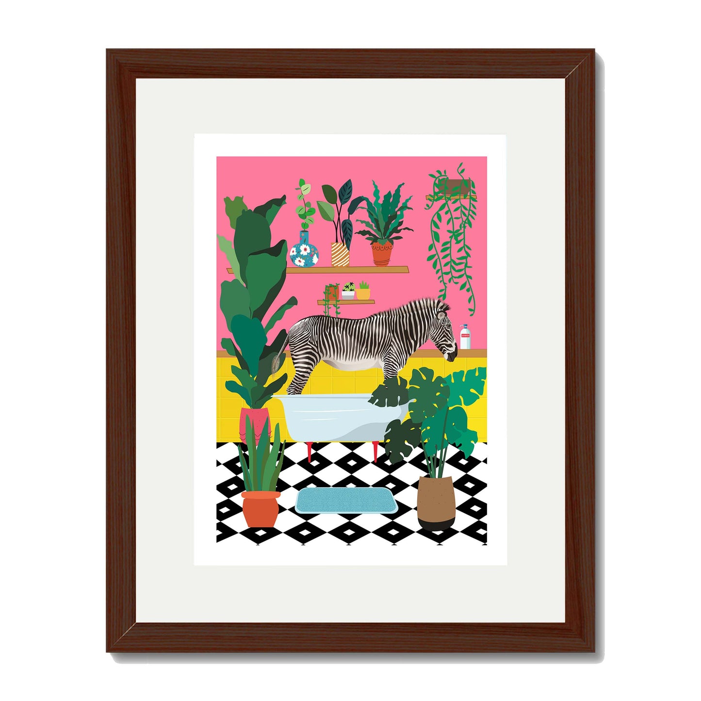 ZEBRA BATHTIME | PRINT