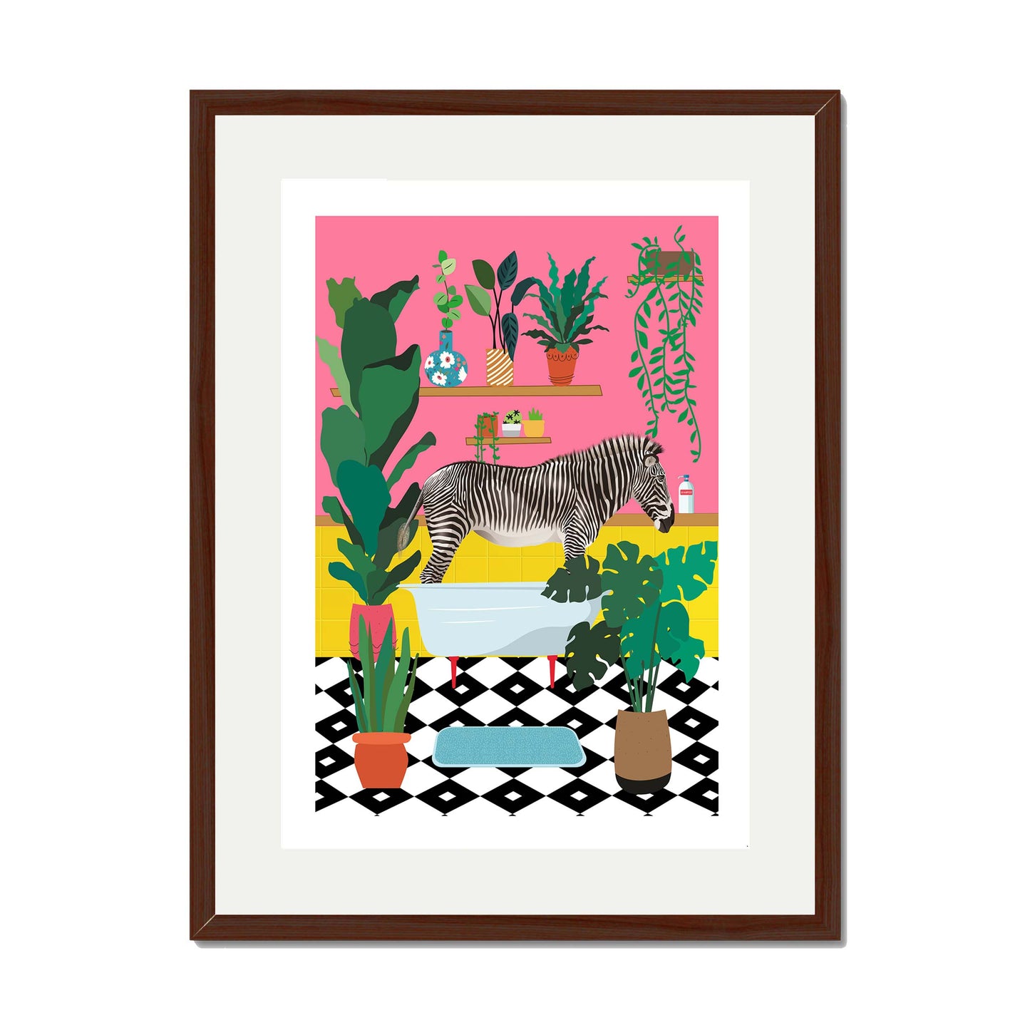 ZEBRA BATHTIME | PRINT