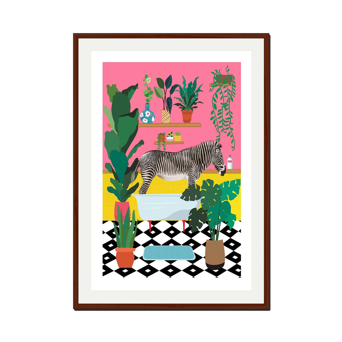 ZEBRA BATHTIME | PRINT