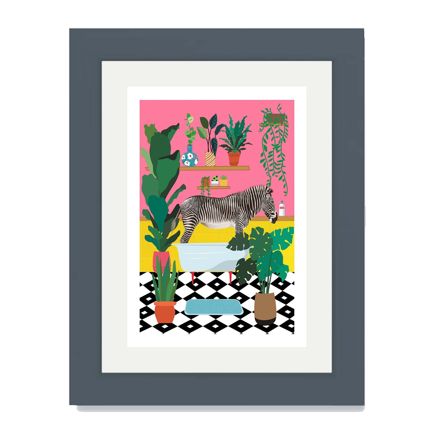 ZEBRA BATHTIME | PRINT