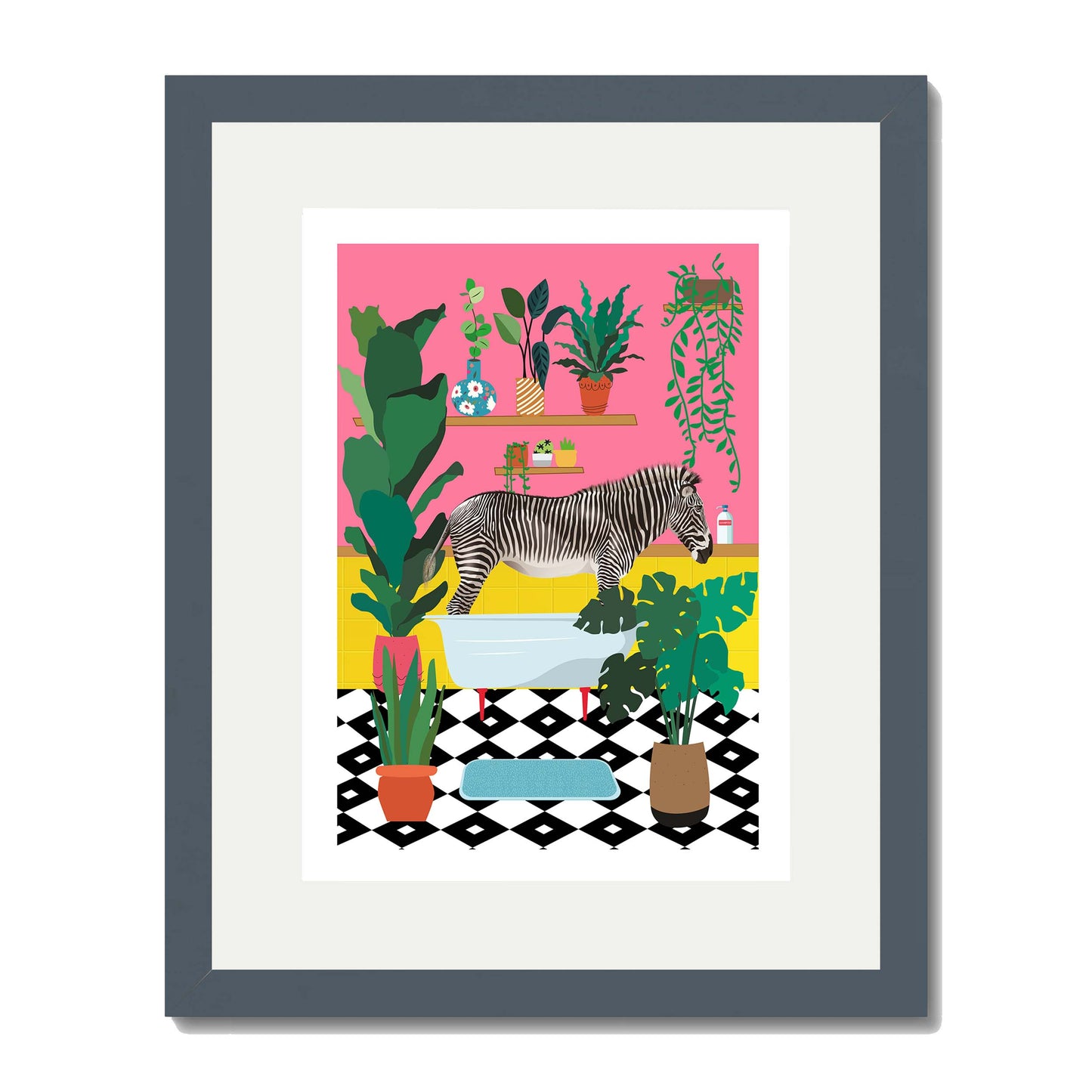 ZEBRA BATHTIME | PRINT