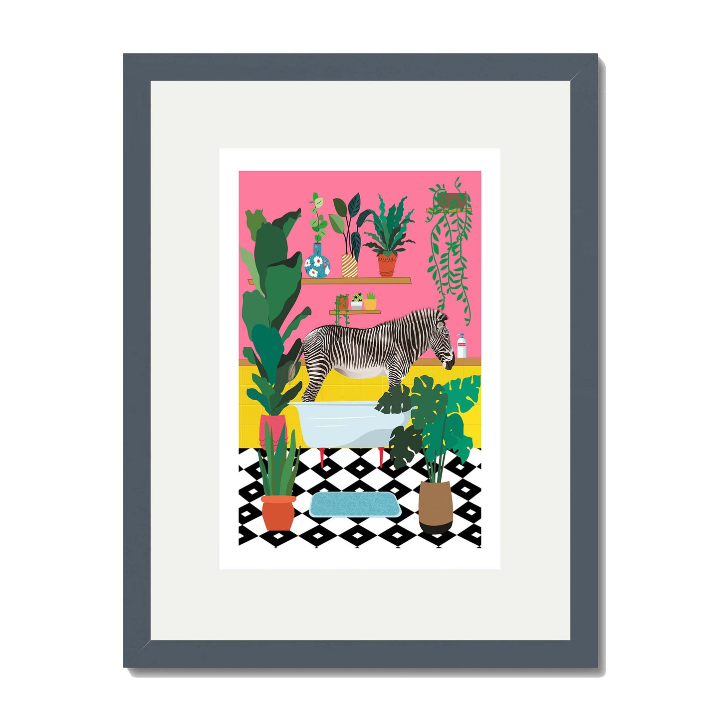 ZEBRA BATHTIME | PRINT