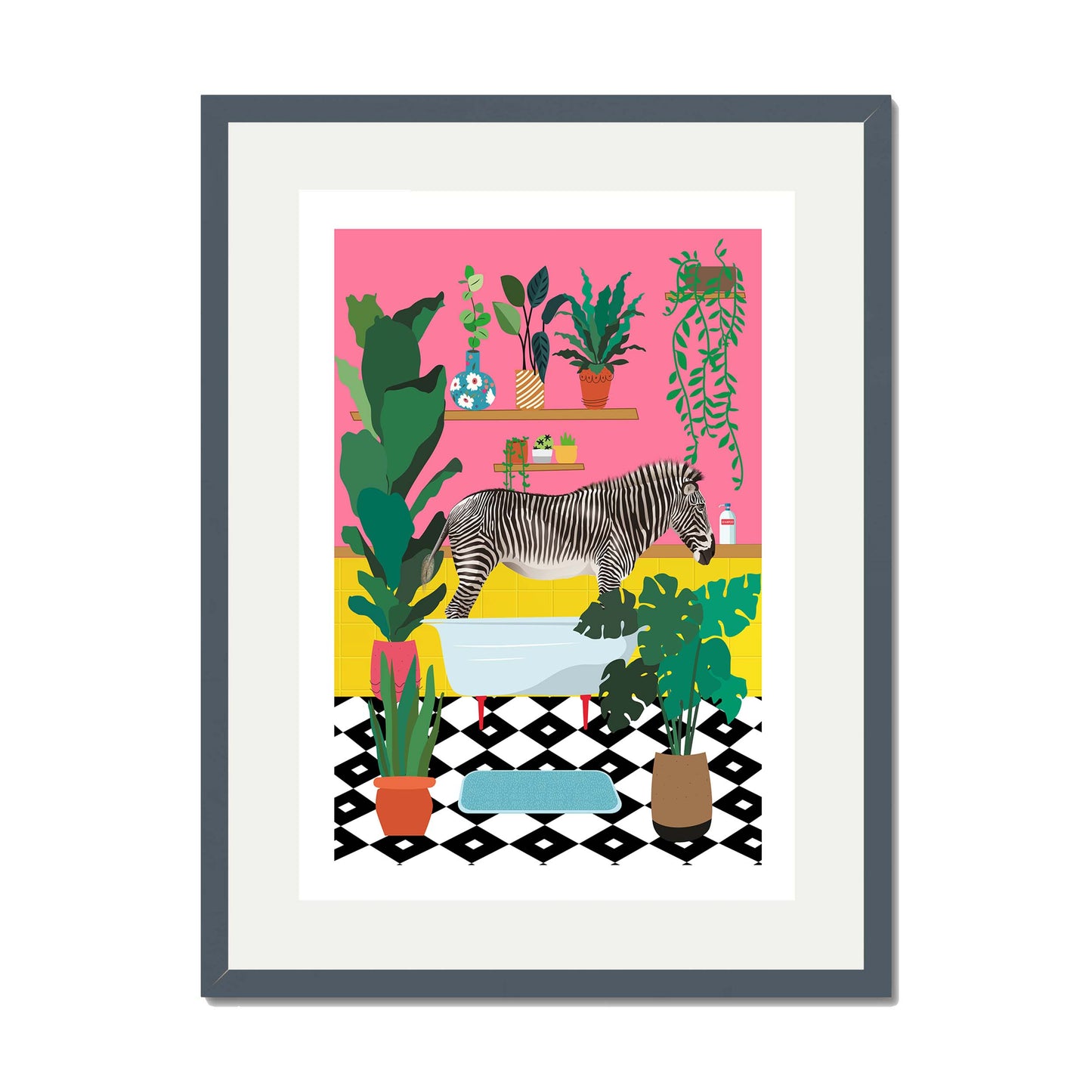 ZEBRA BATHTIME | PRINT
