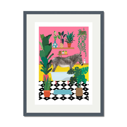 ZEBRA BATHTIME | PRINT