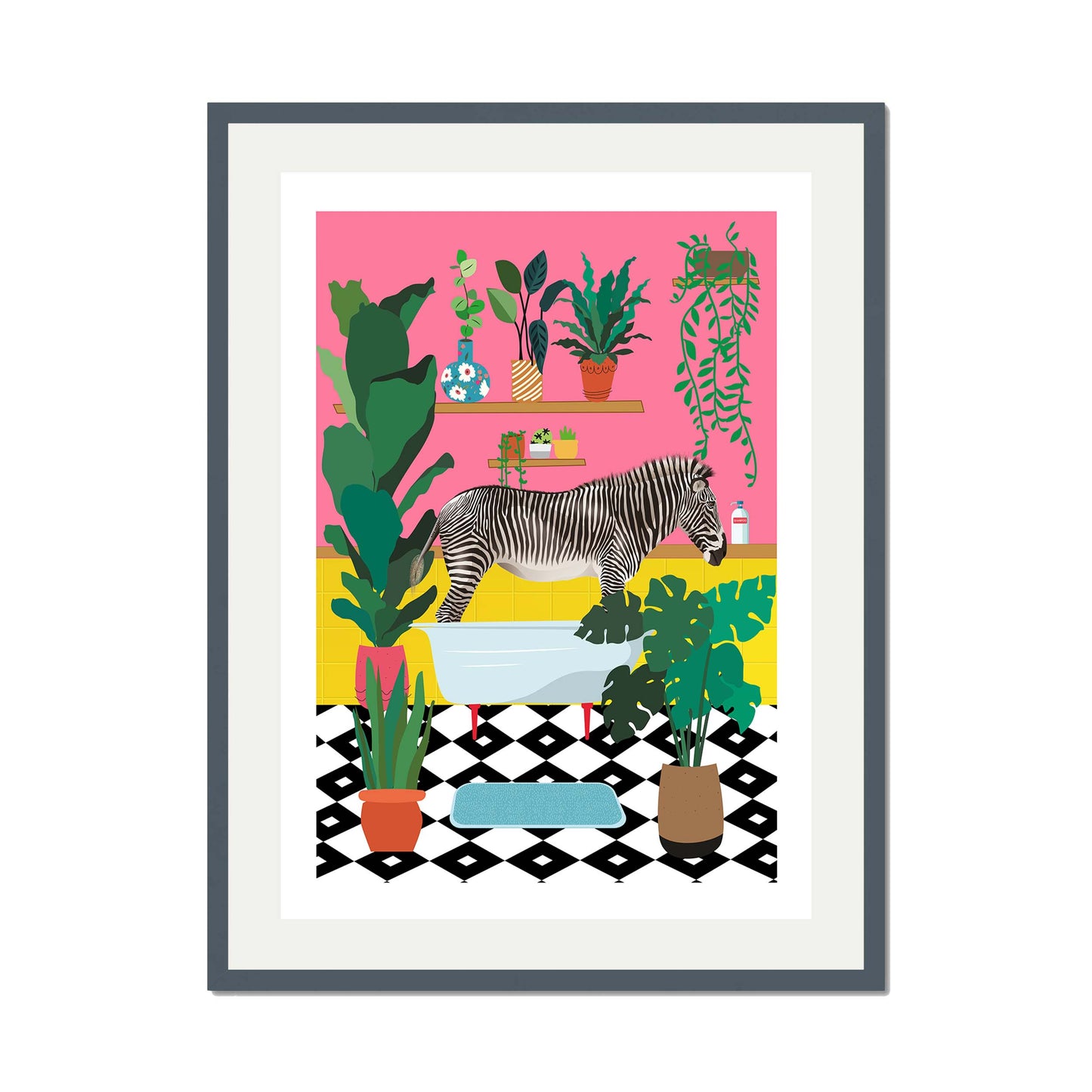 ZEBRA BATHTIME | PRINT