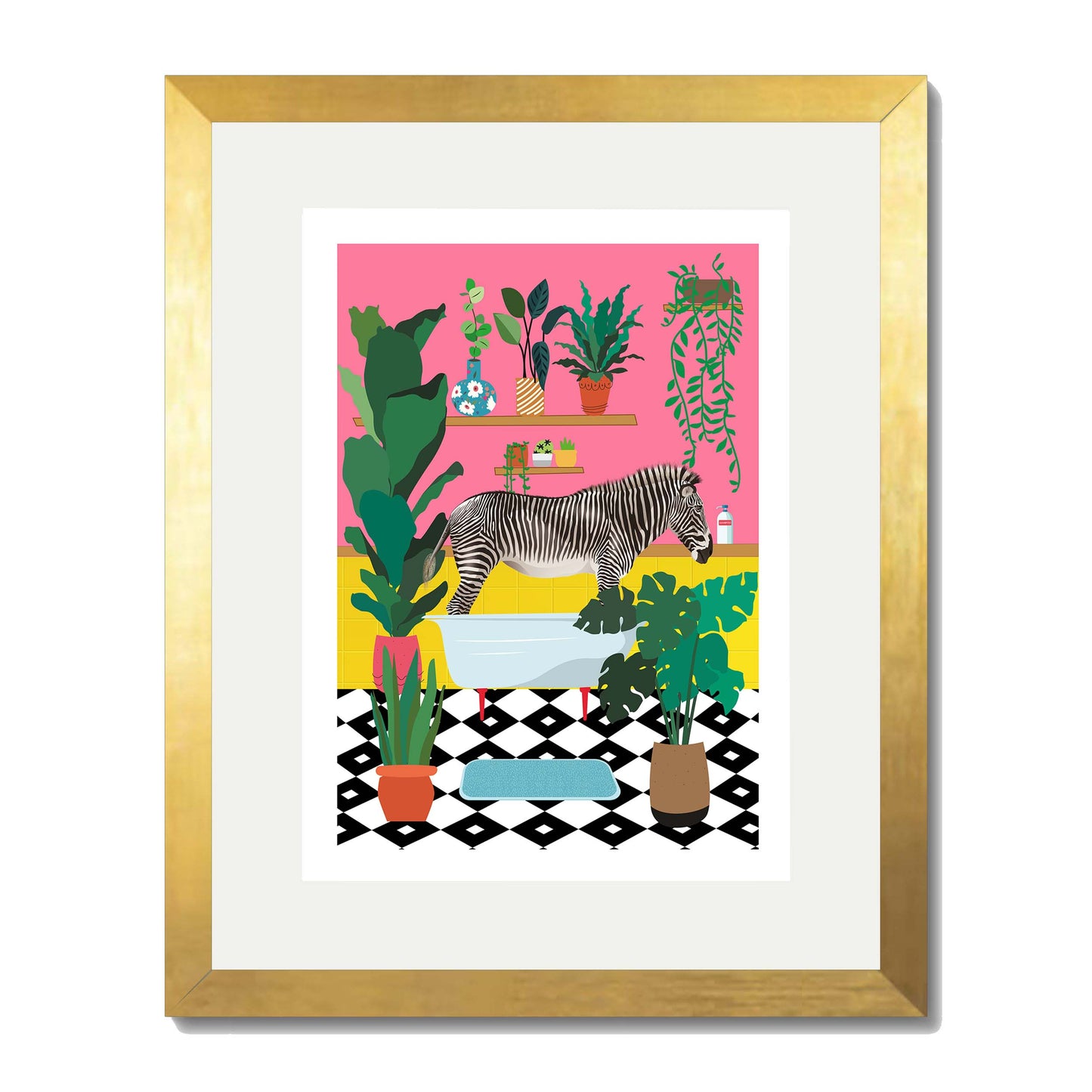 ZEBRA BATHTIME | PRINT