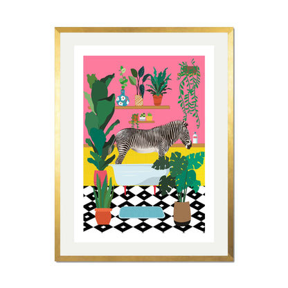 ZEBRA BATHTIME | PRINT