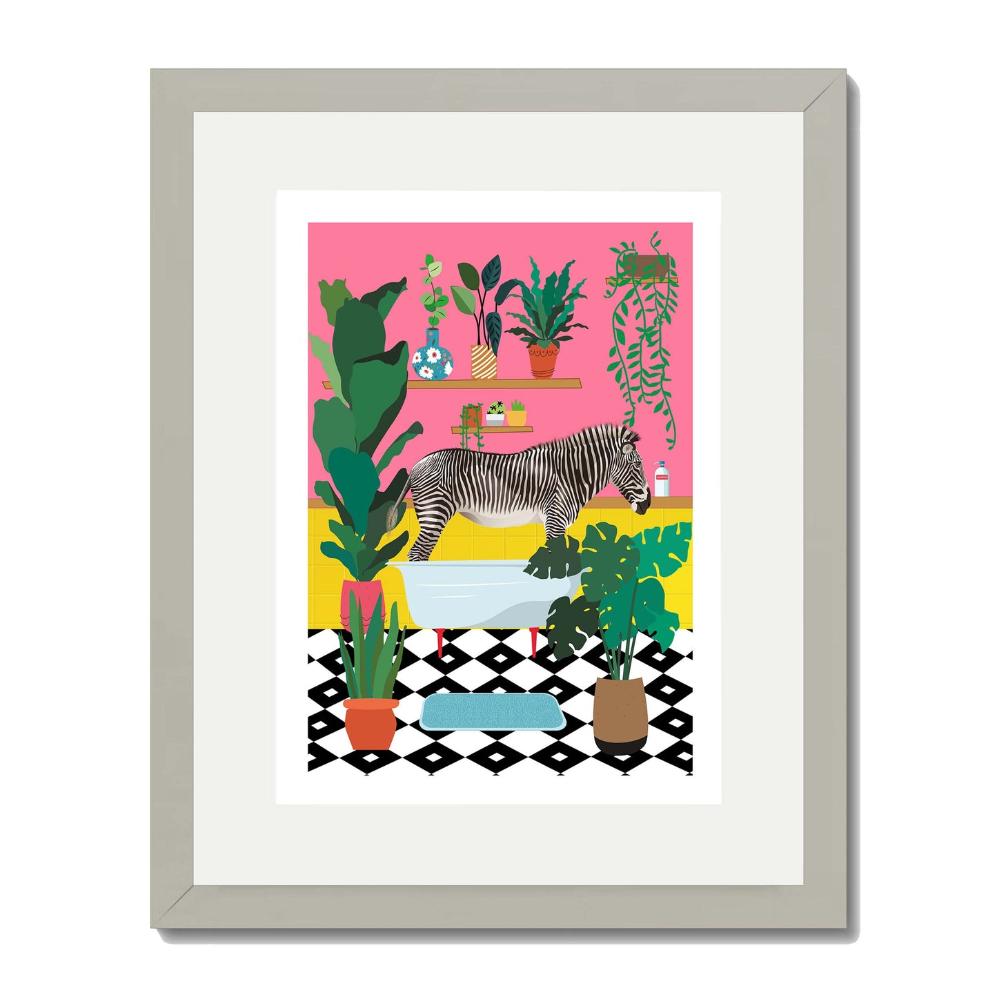 ZEBRA BATHTIME | PRINT