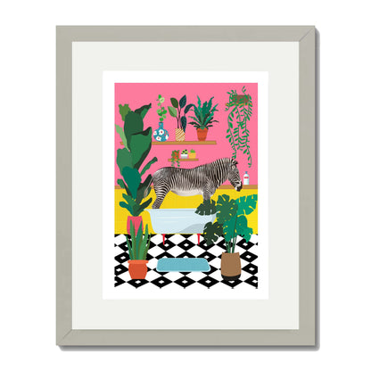 ZEBRA BATHTIME | PRINT