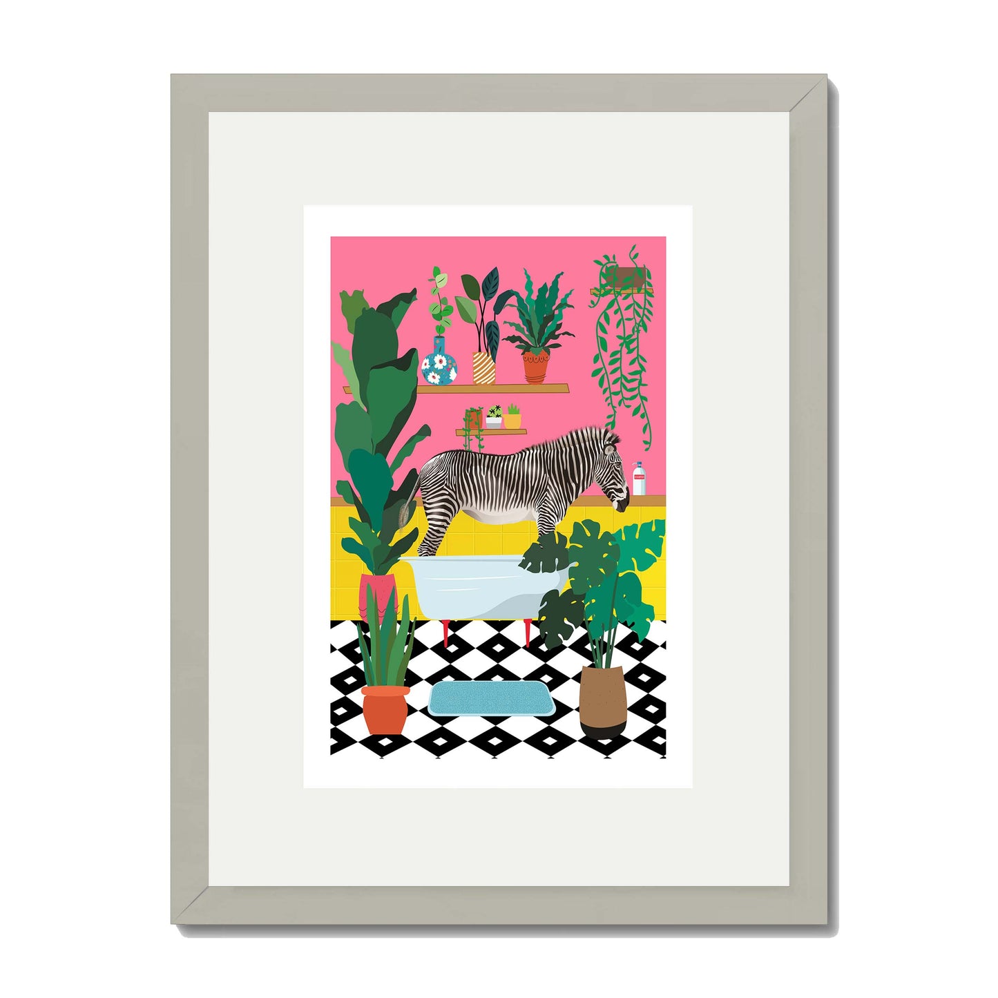 ZEBRA BATHTIME | PRINT
