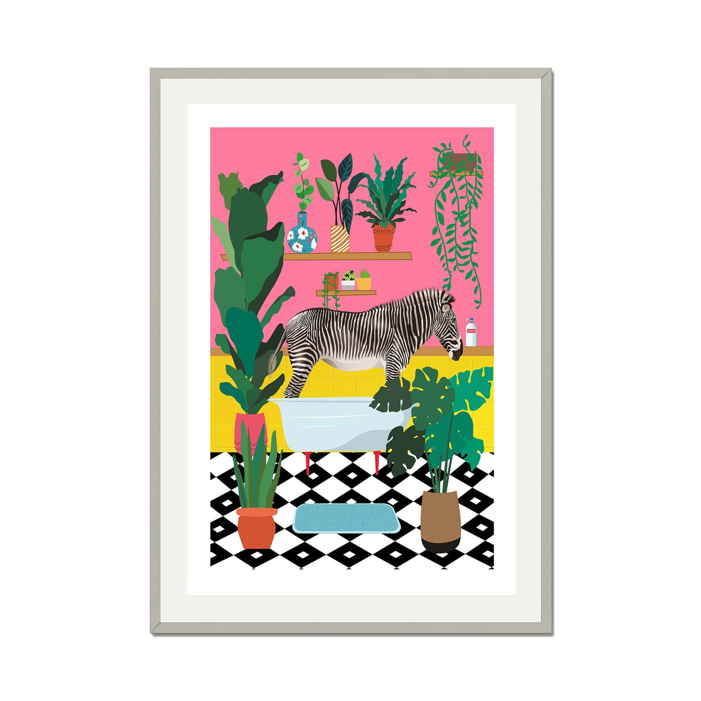 ZEBRA BATHTIME | PRINT