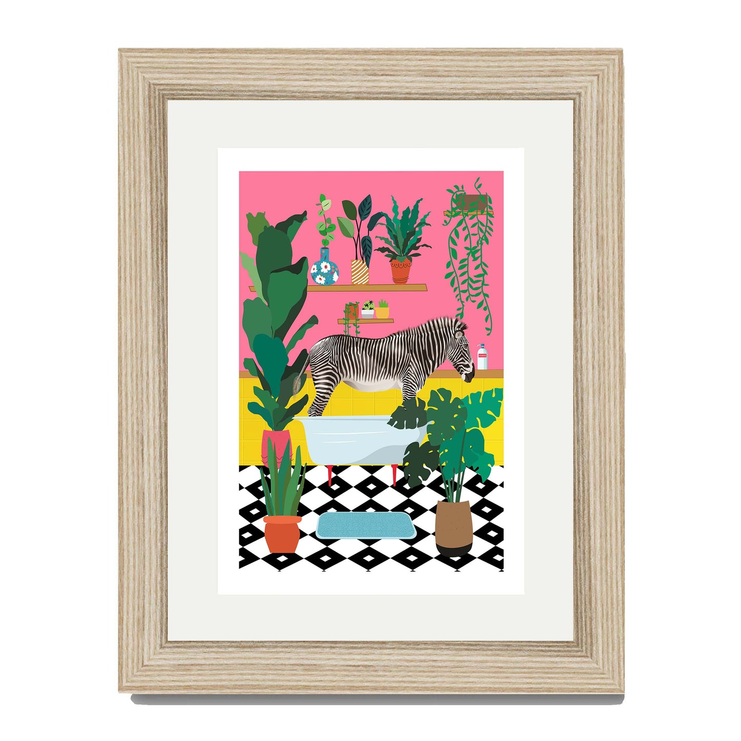 ZEBRA BATHTIME | PRINT