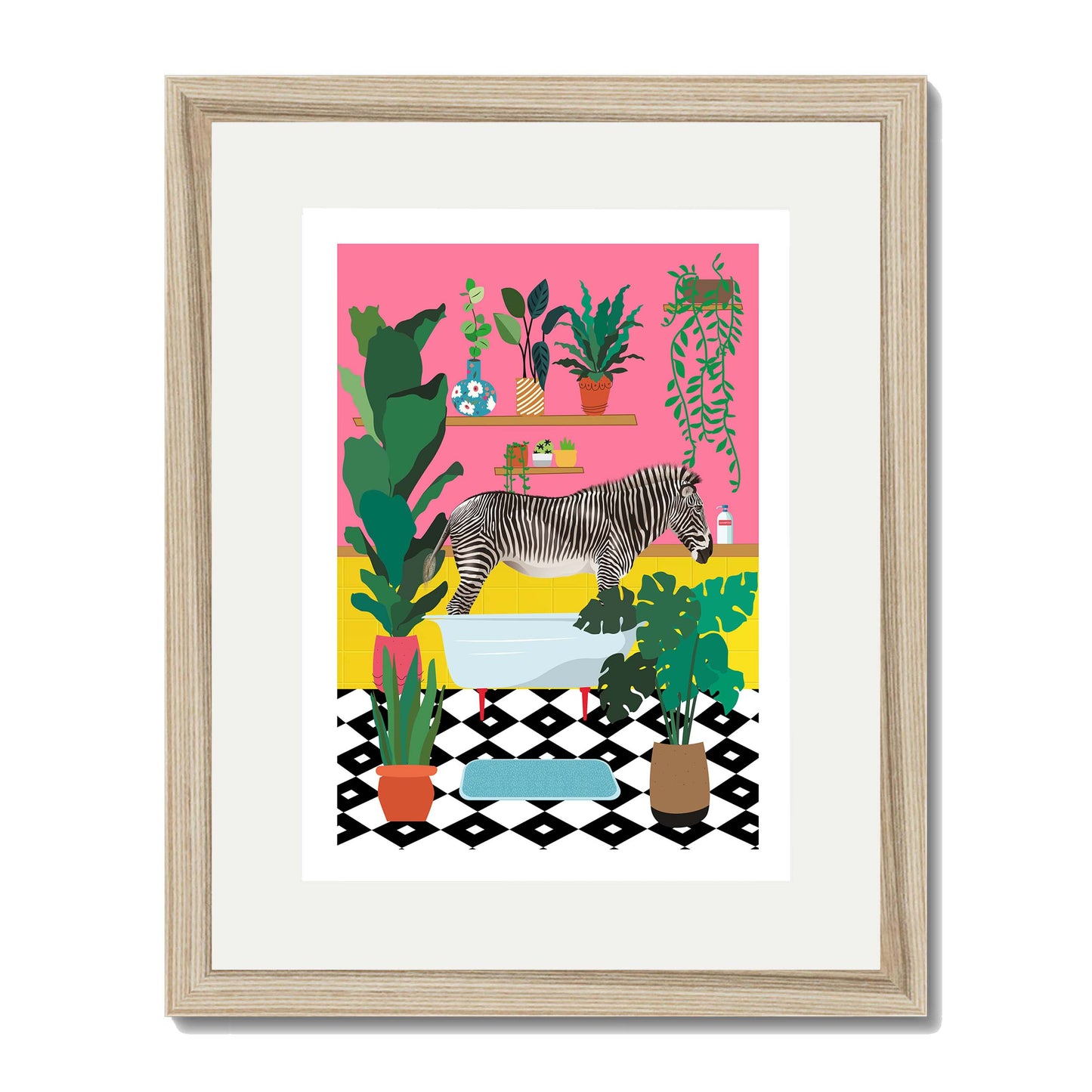 ZEBRA BATHTIME | PRINT