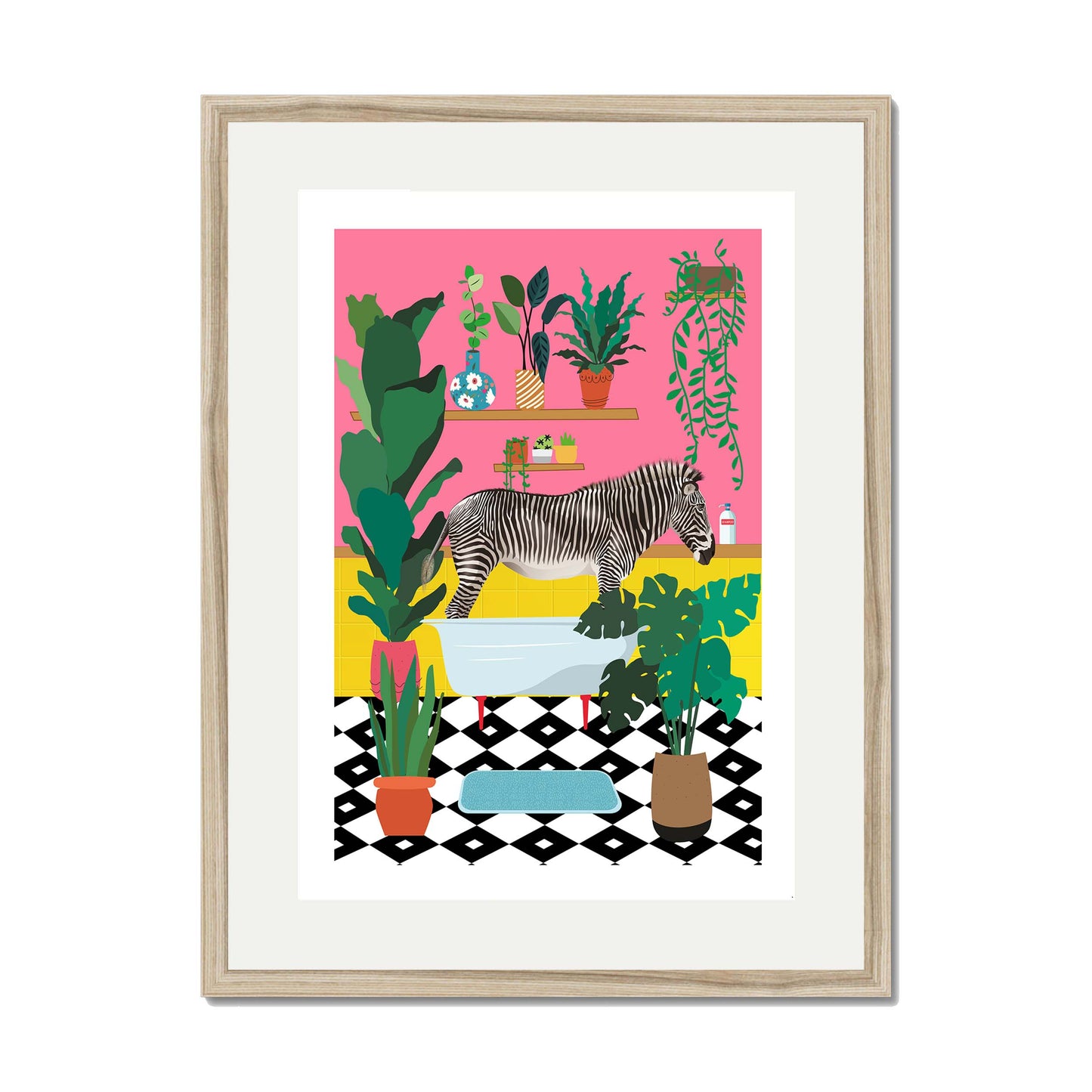ZEBRA BATHTIME | PRINT