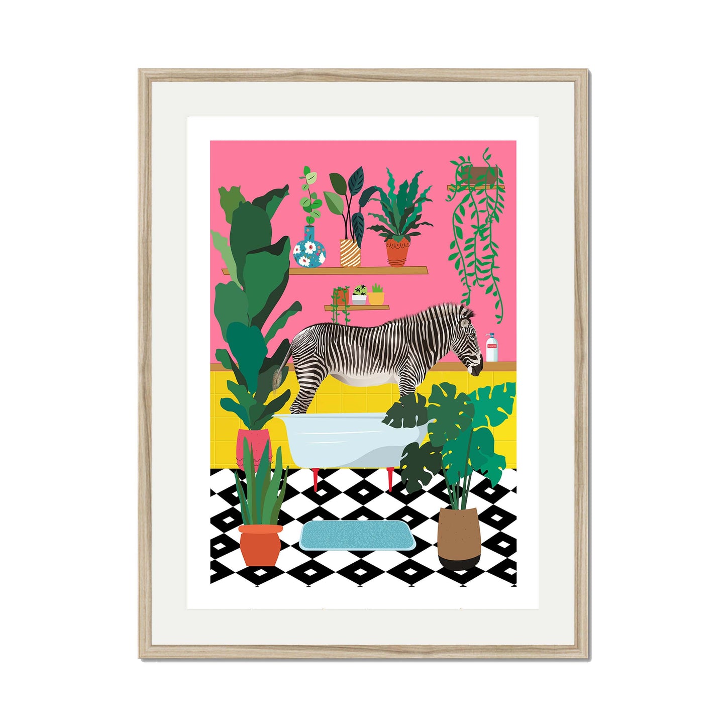 ZEBRA BATHTIME | PRINT