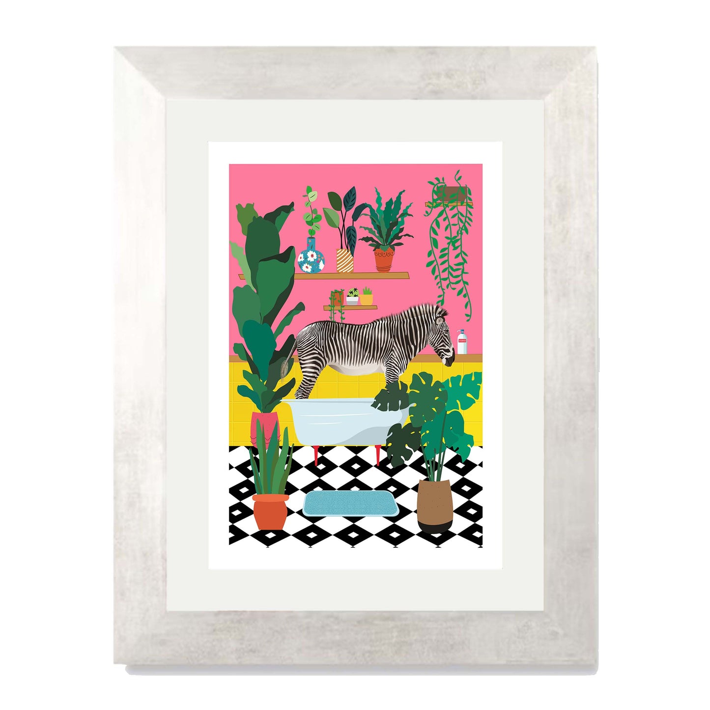 ZEBRA BATHTIME | PRINT