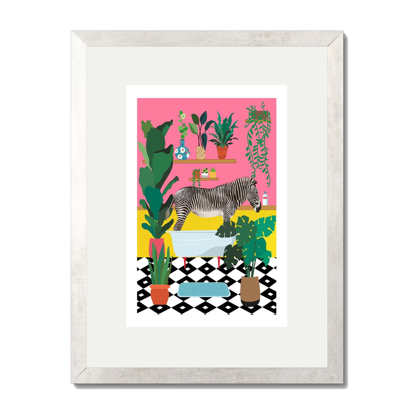 ZEBRA BATHTIME | PRINT