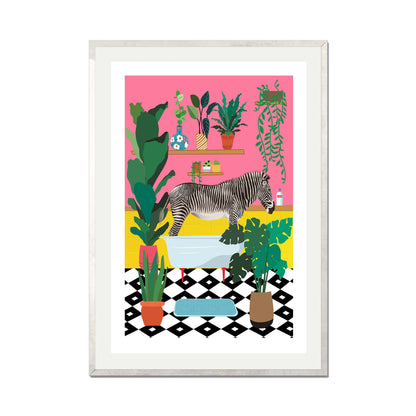 ZEBRA BATHTIME | PRINT