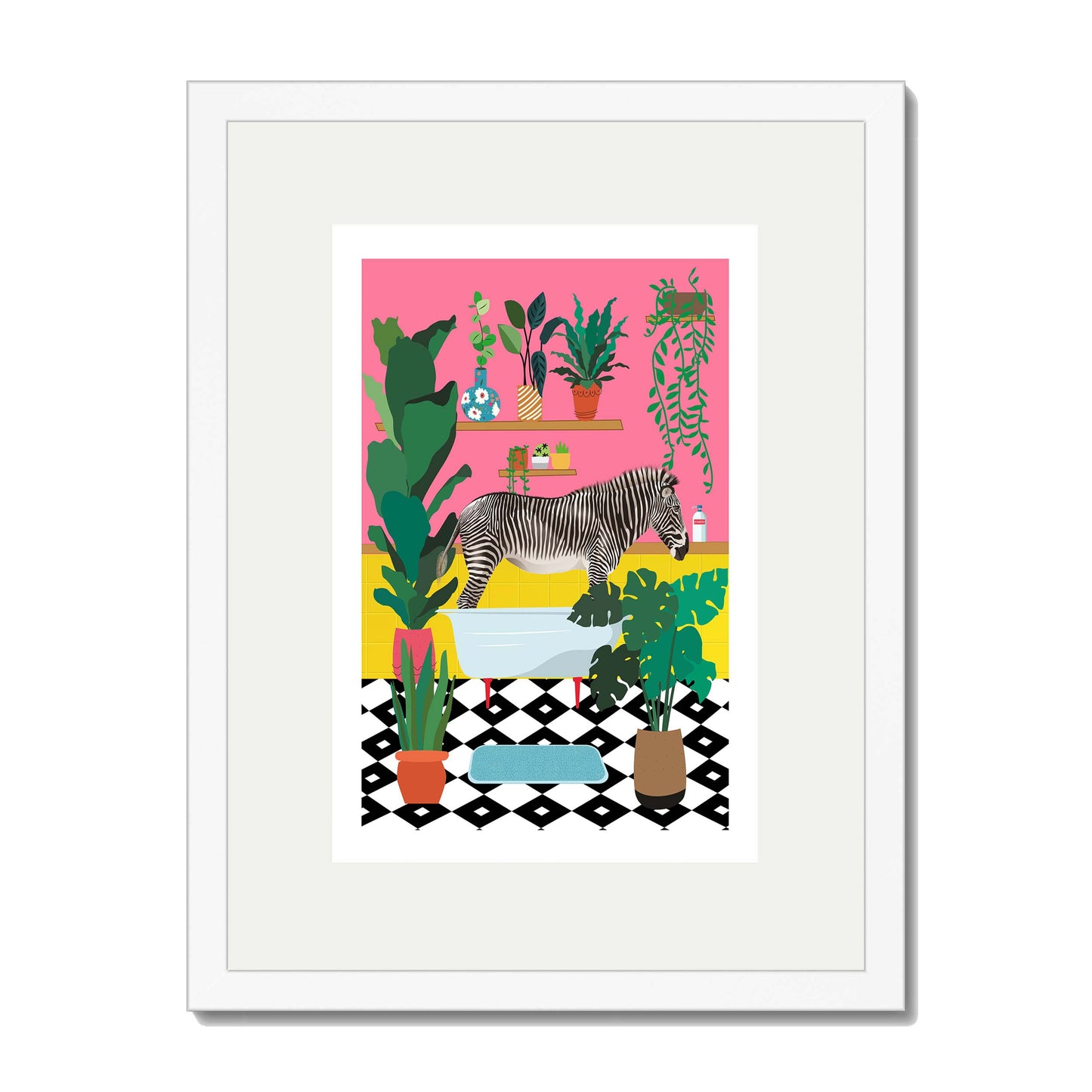 ZEBRA BATHTIME | PRINT
