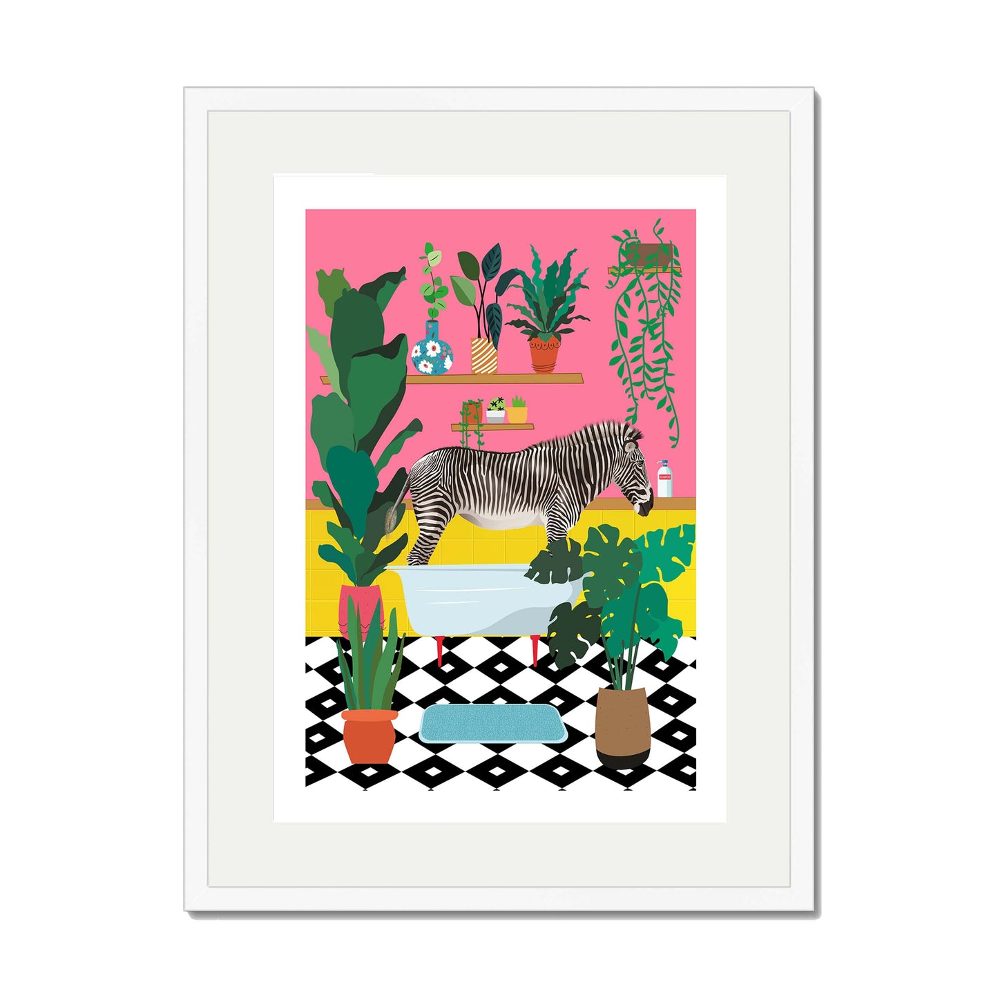ZEBRA BATHTIME | PRINT