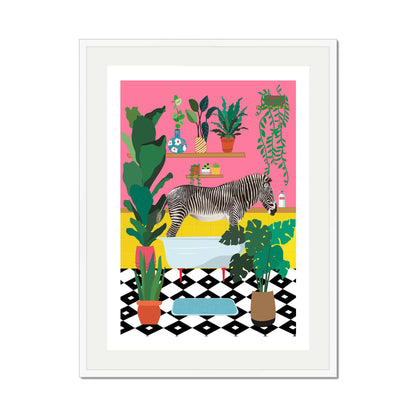 ZEBRA BATHTIME | PRINT