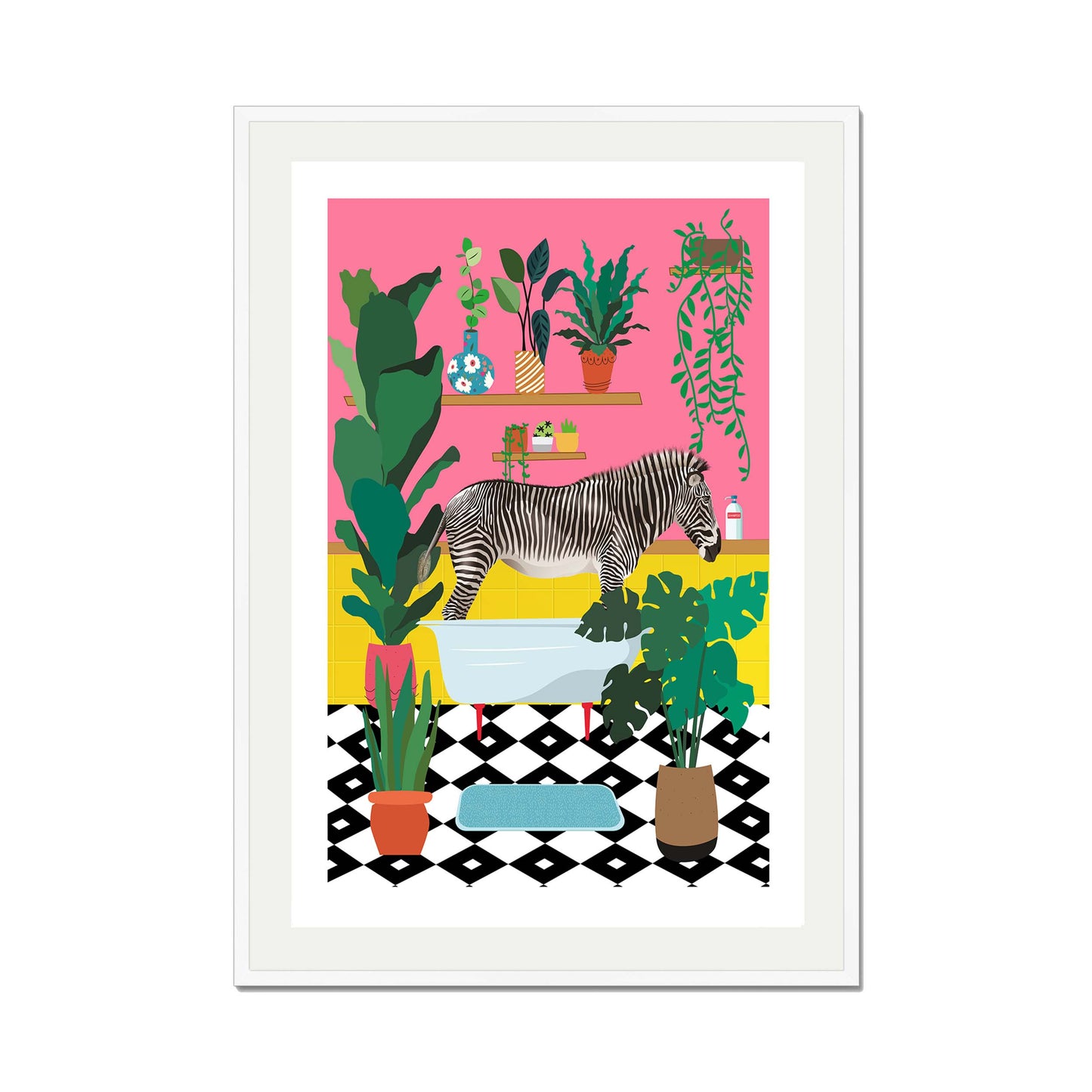ZEBRA BATHTIME | PRINT